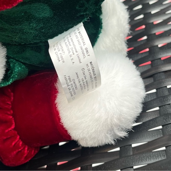 Set of 2 Walmart Dan Dee 2006 Christmas Snowflake Teddy Bear Boy Girl White Red - Picture 3 of 3